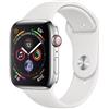 APPLE WATCH SERIE 4 GPS + CELLULAR, CASSA 44 MM IN ACCIAIO INOSSIDABILE E CINTUR