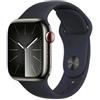 APPLE WATCH SERIES 9 GPS + CELLULAR 41mm CASSA ACCAIO GRAPHITE CON CINTURINO SPO