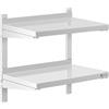Royal Catering Mensola in Acciaio Inox 2 Ripiani RCWR-600.4 (40 x 60 cm, 40 kg, Acciaio Inox)
