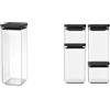 Brabantia Tasty+ Barattolo, Plastica, Dark Grey - Minimalista, 2.5 Litri