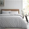 Catherine Lansfield Set copripiumino singolo con federa, reversibile, in cotone spazzolato, a pois, colore: grigio