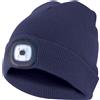 Velamp Capellino con luce frontale torcia led ricaricabile blu