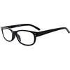 Eyekepper Occhiali da Lettura Montatura Resistente Pratica Lenti Trasparente per Uomini Donne Colore Nero +0.75