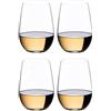 Riedel O Wine Tumbler Riesling Set di 4 bicchieri da vino Bicchiere da vino bianco 375ml