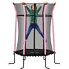 DecHome Tappeto Elastico Bambini Ingresso a Cerniera ø163.5x190 cm Rosa 2PKJ748