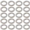 ECSiNG 20 PCS M8 Rondelle In Acciaio Al Manganese Con Cuneo Rondelle Di Bloccaggio Doppie Diametro Esterno 13,5 Mm Spessore 2 Mm Per Distribuire La Pressione Da Bulloni E Dadi