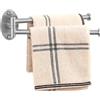 KES Porta Asciugamani Cucina Portasciugamani Girevole 2-Braccio Porta Salviette da Parete Acciaio Inossidabile 23CM Spazzolato, A2106S23-2