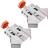 LgowithU 2 tenditori ad angolo, in acciaio inossidabile a 90 gradi, con pino swing, manico singolo, morsetto angolare per lavori di legno, ingegneria, cornice per foto (Aprire)