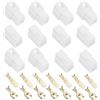 ECSiNG 10 Set 3 Pin Connettore Cavo Elettrico Automobilistico Maschio Femmina Kit Spina Terminale Cavo Per Moto Ebike Auto Connettore 6,3mm Bianco