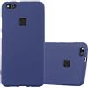 Cadorabo Custodia per Huawei P10 Lite in Frost Blu Scuro - Morbida Cover Protettiva Sottile di Silicone TPU con Bordo Protezione - Ultra Slim Case Antiurto Gel Back Bumper Guscio