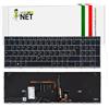new net - Tastiera Compatibile con HP Zbook Fury 15 G7, 15 G8 [Frame Grigio - Trackpoint - Retroilluminata - Layout ITA]