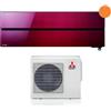 Mitsubishi Electric Climatizzatore Condizionatore Mitsubishi Electric Inverter serie Kirigamine Style 18000 Btu MSZ-LN50VGR Ruby Red R-32 Wi-Fi Integrato Classe A+++ Rosso