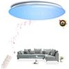 chysongoods-YY Plafoniera musicale LED con altoparlante Bluetooth Φ40cm 45W controllo vocale e APP Compatibile con Alexa/Google Home Cambio colore RGB Regolazione colore dimmerabile con telecomando