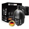 INSTAR IN-9420 2K+ Nero - LAN/PoE/WiFi telecamera di sorveglianza con IA (AI) - Telecamera IP - PIR - PTZ controllabile - Uso per interni ed esterni - HomeKit HKSV - MQTT