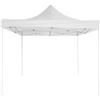 Amicasa Gazebo Giardino 3x3 mt Pieghevole Richiudibile in Ferro Copertura Top in PVC 210 gr colore Bianco - F003