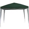 Amicasa Gazebo Giardino 3x3 mt Pieghevole Richiudibile in Metallo Copertura Top in Poliestere 180 gr - F002