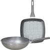 Tognana Deep Moon Set 2 pezzi, Wok 28 cm + Grill 28 x 28 cm