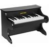 ZIPPY MAT Tastiera per pianoforte digitale per bambini e bambine, mini strumento di apprendimento musicale, pianoforte in legno (Nero)