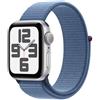 APPLE WATCH SE GPS 40MM SILVER LOOP Silver Aluminium Case with Winter Blue Sport Loop