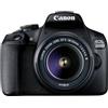 Canon EOS 2000D + EF-S 18-55mm f/3.5-5.6 III Kit fotocamere SLR 24,1 MP CMOS 6000 x 4000 Pixel Nero