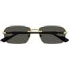 Gucci Occhiali da Sole GG1221S 001 Oro/Grigio Uomo