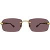 Gucci Occhiali da Sole GG1221S 002 Oro/Marrone Uomo