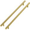 Goldenwarm 5 Pezzi Maniglie Cucina Maniglie per Mobili Maniglie Armadio Maniglie Oro -LS201GD256 Maniglie Cassetti Ottone Maniglie Vintage Dorate Maniglie Cameretta Maniglie Porte Interne 256mm