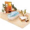 CraftWerk Biglietto pop-up 3D Wellness - Biglietto di auguri pieghevole per massaggio o sauna - Confezione creativa per compleanno o Natale per donne e uomini