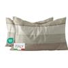Dorian Home - Federe Cuscino Letto 50x80 Cotone 100% Puro, Morbido e Certificato, Coppia di 2 Federe Abbinate da Aggiungere al Set Copripiumino, Federa Cuscini 4 Stagioni con Comoda Patella di 18 cm