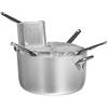 Baldassare Agnelli Pentole Agnelli Casseruola con 4 Colapasta A Spicchio Alto Spessore, Alluminio, Argento, 40 cm