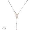 Collana rosario in oro bianco 18 Kt 750 -1088/ST-