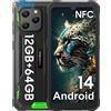 Blackview Telefono Indistruttibile , BV5300Pro Rugged Smartphone Android 14 Telefono Indis