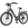 ESKUTE Polluno Plus Bicicletta elettrica, motore 250W, batteria 36V 20Ah, 26*1.75 pollici, 25km/h, autonomia 100km - Nero