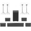 Ultimea Poseidon D70 7.1 Soundbar + 2 coppie * di supporti per diffusori Steady 300