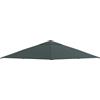 Outsunny Tetto di Ricambio 3x3m, Telo Sostitutivo per Gazebo da Giardino in Poliestere con 8 Fori di Ventilazione, Grigio