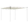 Outsunny Tettuccio di Ricambio per Pergola Gazebo da Giardino da 3x4 m in Poliestere, Crema