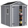 Keter Casetta da Giardino Manor 6x8, Grigia, 185,8 X 236,8 X 227 h