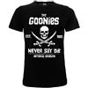 The Goonies Goonies T-Shirt Originale Ufficiale Never Say Die Maglia Maglietta Nera Teschio Skull (L)