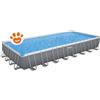 Bestway Piscina Rettangolare Power Steel Frame (956x488x132cm) con Pompa a Sabbia Art. 56623 - Power Steel Frame (956x488x132cm)