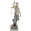 VOGLER Joh. Vogler GmbH Statuetta di Giustizia, dea romana della giustizia e della legge, colore: oro/argento