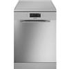 Smeg LVS262DSX - Lavastoviglie 13 coperti, libera installazione, Inox, Classe energetica D