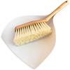ECONATURAL by York YORK Eco Natural Set Paletta e Scopino in Bambù con Bordo in Gomma Kit di Pulizia Manuale Ergonomico Scopa a Mano e Alzapatta per Casa e Ufficio in Materiali Sostenibili Grigio 25 x 5,5 x 34 cm