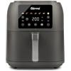 Girmi FG92 Ecofrit Deep Friggitrice ad Aria Capacità XXL 8 Litri, 1700W, BPA/PFOA free, Contenitore antiaderente, Display digitale con 7 programmi, Tasto di sicurezza, Ricettario Incluso, Grigio Opaco