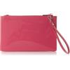 Sodini POCHETTE CON POLSIERA E TRACOLLA CATENA PER DOPPIA PORTABILITÀ IN VERNICE FUCSIA