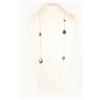 Sodini COLLANA LUNGA CON CATENA ARGENTATA E GOCCE LUMINOSE CELESTI ART. 910498G