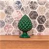 Sofia Ceramiche Di Caltagirone Pigna semilavorata altezza 15/35 Verde Antico - 15 cm / Verde Antico