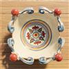 Ceramiche Sofia Stand Centrotavola Pallina in Ceramica di Caltagirone Ø 25/30 cm — Decoro Sicily - 30 cm / Decoro Sicily