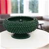 Sofia Ceramiche Di Caltagirone Alzata a Pigna di Caltagirone modellata a mano Verde Antico - 33 cm / Verde Antico