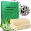 larum sports bagnoschiuma solido aloe vera, sapone solido corpo i capelli, 100% ingredienti naturali, 6x 85g