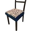 SalGiu Cuscini Sedia Cucina Con Fascia Elastica (set da 2) Fantasia Ghirigori Rosa Imbottito Sfoderabili 40x40 (Blu)